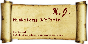 Miskolczy Jázmin névjegykártya